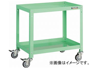 トラスコ中山 ラビットワゴン 360×360 ウレタン車輪 YG色 RBW-733U YG(8183146)