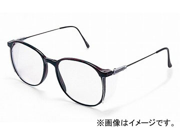 理研オプテック/RIKEN 保護めがね スタンダード 二眼式 ミックスブラウン RS-53L CRUV-SH Emergency glasses