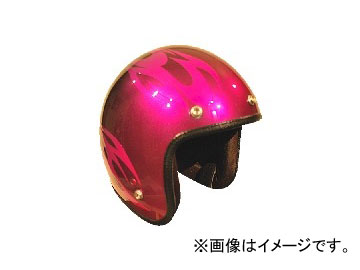 2輪 72JAM JET HELMET ジェットヘルメット JAM CUSTOM PAINTING JCP BURNS PK/BK JCP-03 JAN：4562286790168