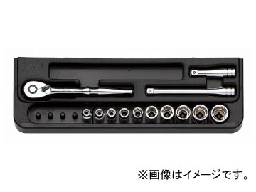 KTC 6.3sq.ソケット鍵仕掛ける［13点］ 肺結核210  Socket wrench set points