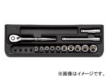 KTC 6.3sq.ソケット鍵仕掛ける［13点］ 結核症210B  Socket wrench set points