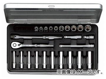 KTC 6.3sq.ソケット鍵仕かける［25点］ 結核症2X20  Socket wrench set points DIY・工具-締付工具