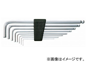 KTC ハイグレードボールポイントL形ロング六角棒鍵仕掛ける［8本組］ HLD2508  High grade ball point shaped long hexagon rod wrench set pcs