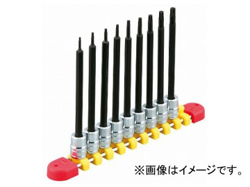 KTC 6.3sq.ロングT型トルクスビット ソケットセット［9コ組］ TBT2L09T Long type Torx Bit Socket Set Piece