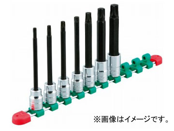 KTC 12.7sq.ロングT型トルクスビットソケットセット［7コ組］ TBT4L07T Long type Torx Bit Socket Set Pieces