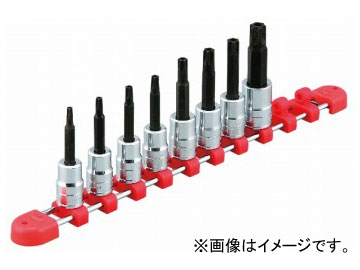 KTC 9.5sq.T型いじり打ちきりトルクスビットソケットセット［8コ組］ TBT308TH  Type Temporary Torx Bit Socket Set Pieces