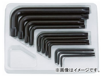 KTC T型いじり止めトルクスLハンドルレンチセット［11本組］ LTXH11 shaped turbulence Torx handle wrench set pcs