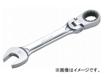 KTC ショートラチェットコンビネーションレンチ（首商い口印字機） MSR2S-14F  Shortrachet combination wrench swing type