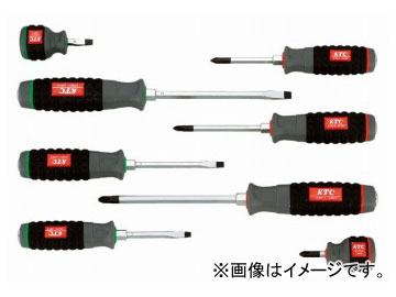 KTC 脂柄ドライバセットつき抜ける手あい［8本組］ TPMD18  Resin pattern driver set penetration type poses