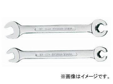 KTC 打ちきり煙管用めがね鍵仕掛ける(MZ11・2本組) MZ112  Brake pipe usage wrench set pose