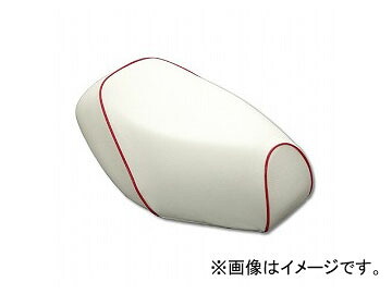 2輪 グロンドマン 国産シートカバー 白/赤パイピング（張替） GH5571C20P40 JAN：4573317773685 ホンダ ハンターカブ(CT110) 110cc Domestic seat cover