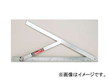 シンワ測定 アルミ自由金 勾配目盛 筋交付 60cm 62571 JAN：4960910625716  Aluminum freedom slope grinder muscle grant
