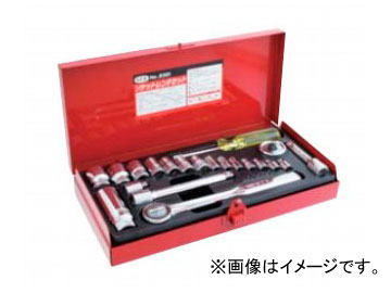 スエカゲツール SEK 1/4”＆3/8”DR. 21PC. ソケットレンチセット No.2321 JAN：4989530062107 Socket wrench set