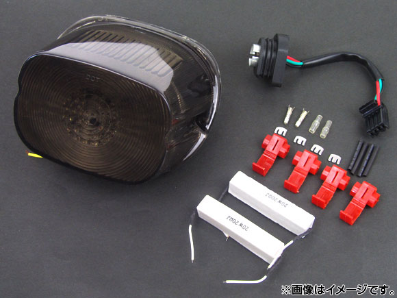 LEDテールランプ ハーレーダビッドソン ソフテイル FXSTD/FLSTN/FLSTS 1996年～2008年 スモーク 2輪 tail lamp