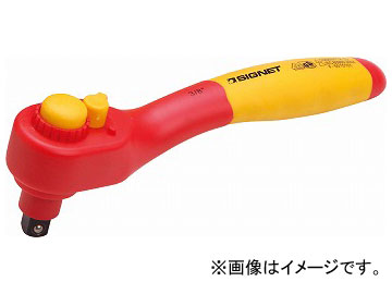 シグネット/SIGNET 1/2DR 絶縁ラチェットハンドル 250mm 品番：E42212 JAN：4545301067742  Insulated ratchet handle