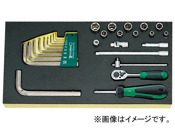 スタビレー/STAHLWILLE TCS 1/4”＋10760CV ソケットレンチセット 品番：96838176 JAN：4018754137589 Socket wrench set