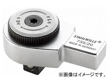 スタビレー/STAHLWILLE トルクレンチ差替ヘッド（ラチェット）（58250020） 品番：735/20 JAN：4018754034536 Torque wrench replacement head ratchet｜オートパーツエージェンシー2号店