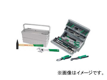 トップトゥル/TOPTUL 両開きメタルケース入り工具セット 65点 GCAZ0002 Tool set with double door metal case｜オートパーツエージェンシー2号店