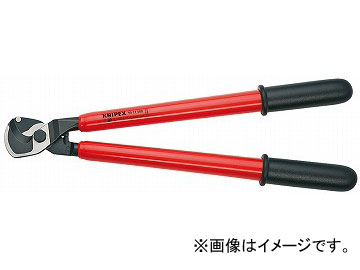 クニペックス/KNIPEX 不成立有線テレビ截断機 ハサミ式 品番：9517-500 JAN：4003773026785  Insulated cable cutter 花・ガーデン・DIY-手動工具