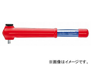 クニペックス/KNIPEX 絶縁トルクレンチ NM仕様(5-50NM) 3/8SQ 品番：984350JP JAN：4003773073710  Insulated torlen