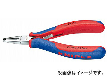 クニペックス/KNIPEX エレクトロニクスエンドカッティングニッパー 品番:6422-115 JAN:4003773017806 Electronics end cutting nipper|オートパーツエージェンシー2号店