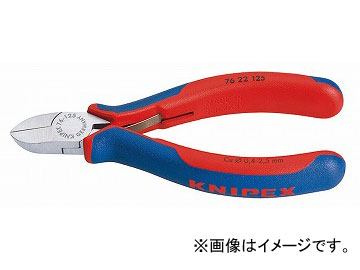 クニペックス/KNIPEX エレクトロニクスニッパー 品番：7622-125 JAN：4003773048022 Electronics nipper