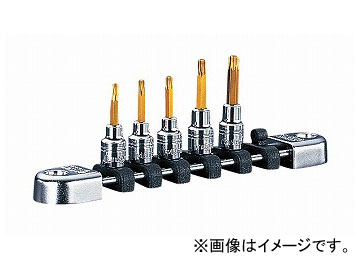 KTC （6.3SQ）ネプロス・T型トルクスビットセット NTQ4T05A JAN：4989433127408  Nepros type Torx Bit Set