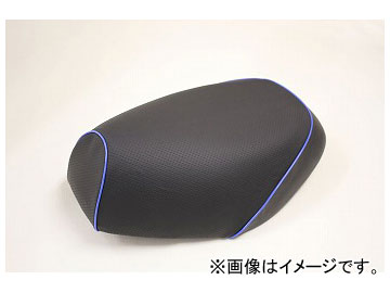 2輪 グロンドマン 国産シートカバー エンボス（黒）/青パイピング（被せ） 品番：GR69HC80P50 JAN：4571470319238 ホンダ リード90（HF05） Domestic seat cover