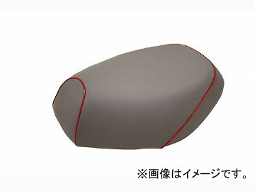 2輪 グロンドマン 国産シートカバー グレー/赤パイピング (張替) 品番：GH76HC70P40 JAN：4562493051939 ホンダ ベンリー CL50 Domestic seat cover