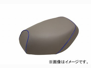 2輪 グロンドマン 国産シートカバー グレー/青パイピング (張替) 品番：GH76HC70P50 JAN：4562493052127 ホンダ ベンリー CL50 Domestic seat cover