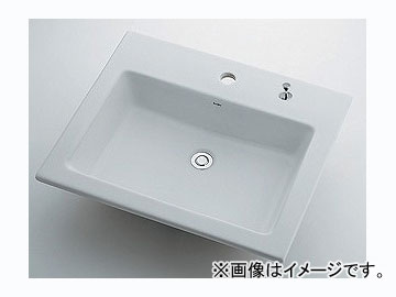 カクダイ 角型洗面器 1大広間・ポップアップ独立独行つまみ印字機 品番：493-008H JAN：4972353003198  Square basin