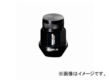 デジキャン アルミレーシングナット スズキ ソリオ ブラック 19HEX袋 P1.25 35mm 入数：1セット(16本入) Aluminum racing nut