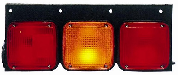 小糸製作所/KOITO リアコンビネーションランプ 3連/右側 角型ソケット4極コネクター RCL-24-VR 入数：1個 Rear conversion lamp