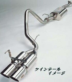 サクソン/SUXON マフラー ツインテール LCG-104 トヨタ ランドクルーザー100 GF/GH-UZJ100W 2UZ-FE シグナス 4700cc Scarf
