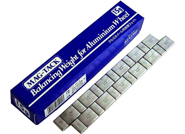 泉産業貿易 鉛製接着式バランスウェイト 板タイプ 15g 黒テープ ST NO.6/B 入数:1.44KG入(6個×16本)×10箱 Lead adhesive balance weight|オートパーツエージェンシー2号店
