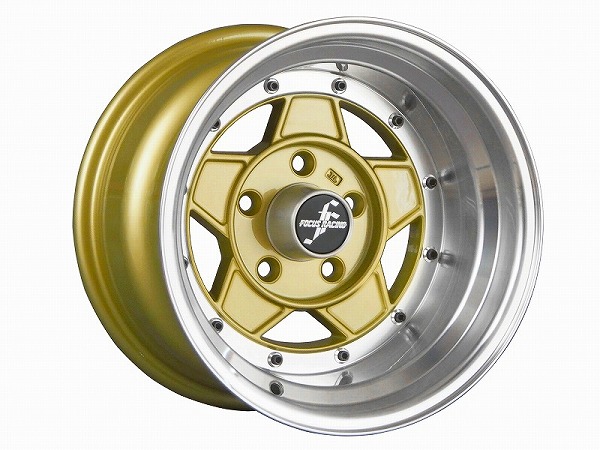 コーリンプロジェクト フォーカスレーシングファイブ ホイール ゴールド 14インチ×9J -25 5H114.3 FOCUS5-25490LG wheel