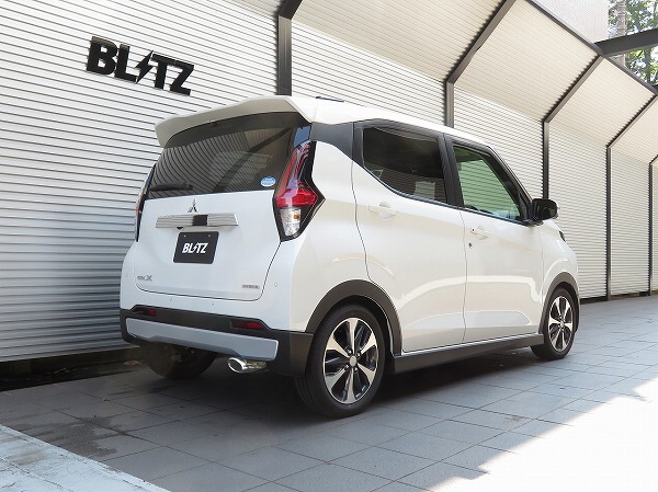 ブリッツ/BLITZ NUR-SPEC CUSTOM EDITION マフラー 鏡面仕上げ(VS) ミツビシ eKクロス B38W BR06 4WD専用,ターボ専用 2019年03月～ Scarf