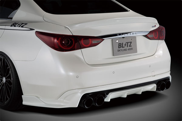 ブリッツ/BLITZ エアロスピードRコンセプト リアディフューザー 未塗装 ニッサン スカイライン 400R RV37 VR30DDTT M/C後専用 2019年09月～ Rear diffuser