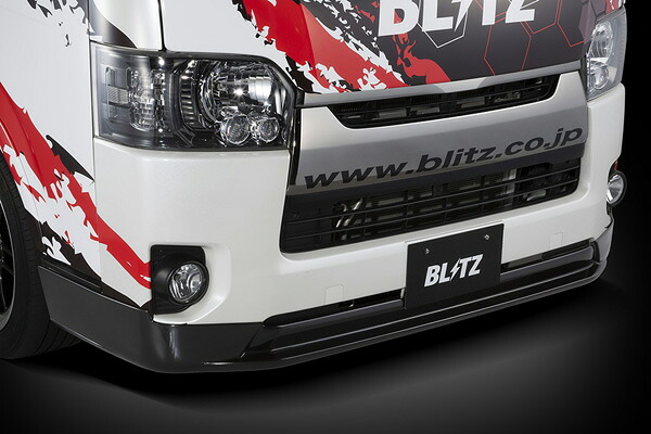 ブリッツ/BLITZ エアロスピードRコンセプト フロントリップスポイラー トヨタ レジアスエース TRH20♯,KDH20♯ 1TR-FE,1KD-FE 標準ボディ 2013年12月～ 未塗装
