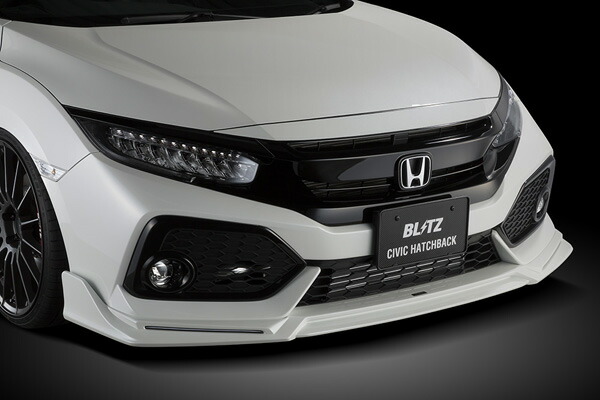 ブリッツ/BLITZ エアロスピードRコンセプト フロントリップスポイラー 未塗装 ラインLED付属 ホンダ シビックハッチバック Front lip spoiler|オートパーツエージェンシー2号店
