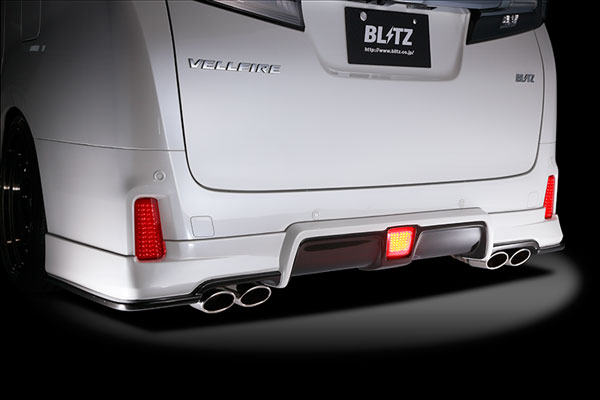 ブリッツ/BLITZ エアロスピードRコンセプト リアディフューザー 未塗装 トヨタ ヴェルファイアハイブリッド Rear diffuser