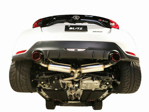 ブリッツ/BLITZ NUR-SPEC CUSTOM EDITION マフラー カーボンレッド(CR) 63196C トヨタ GRヤリス GXPA16 G16E-GTS RZ専用 2020年09月～ Scarf
