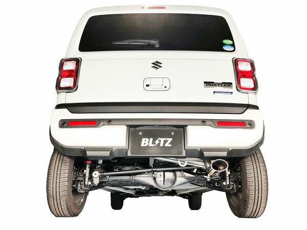 ブリッツ/BLITZ NUR-SPEC CUSTOM EDITION マフラー 鏡面仕上げ(VS) 63571 スズキ ハスラー MR52S R06A ハイブリッドターボ専用,4WD専用 2020年01月～ Scarf