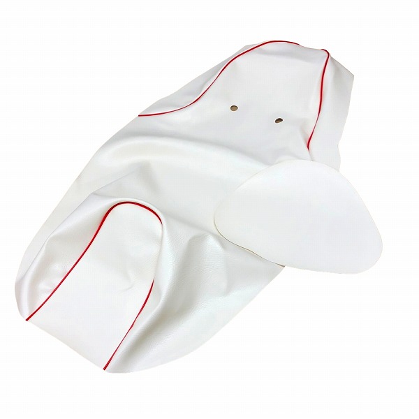 アルバ/ALBA 国産シートカバー 白カバー・赤パイピング 張替タイプ ホンダ PCX150 KF12 125cc 2輪 Domestic seat cover