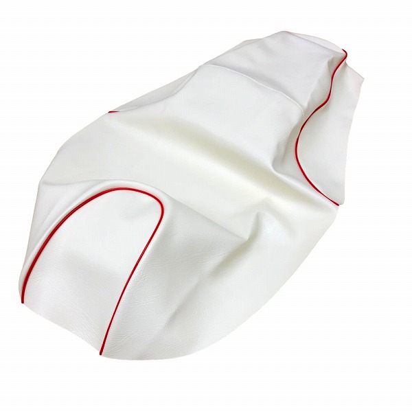 アルバ/ALBA 国産シートカバー 白カバー・赤パイピング 張替タイプ ホンダ PCX150 KF18 125cc 2輪 Domestic seat cover
