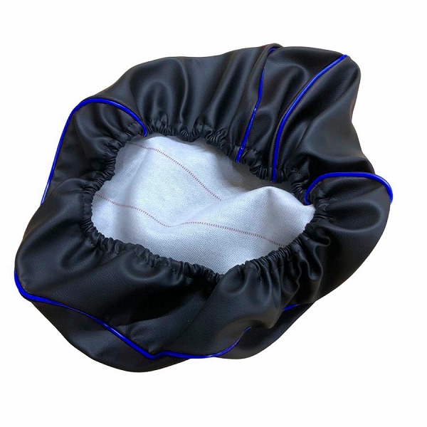 アルバ/ALBA 国産シートカバー 黒カバー・青パイピング 被せるタイプ SCR3065-C10P50 スズキ レッツ4 50cc 2輪 Domestic seat cover