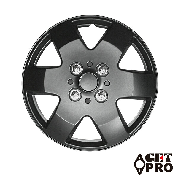 GET-PRO/ゲットプロ ホイールカバー マットブラック 14インチ 汎用 L052BP14 入数：1台分(4枚) Wheel cover