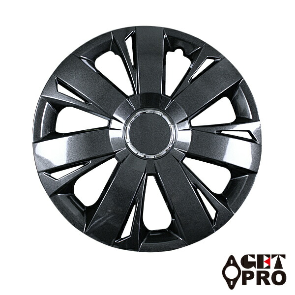 GET-PRO/ゲットプロ ホイールカバー ダークガンメタ 15インチ 汎用 L077DG15 入数：1台分(4枚) Wheel cover