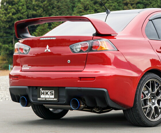 HKS Super Turbo Muffler マフラー ミツビシ ランサーエボリューションX CZ4A 4B11(ターボ) 2007年10月～2015年09月 センターパイプセット 31029-AM004 Scarf