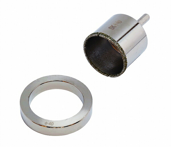 新潟精機 SK 電着ダイヤモンドコアドリル 40mm DC-40 Electroded diamond coadrill